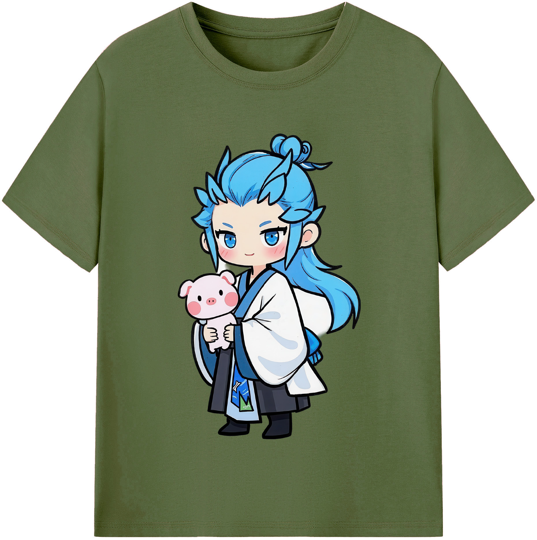 （画像用） Ne Zha 2 ナタ 魔童の大暴れ 綿100％半袖Tシャツ（フロントプリント）